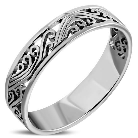 Plain Rings: Plain Silver Band Ring, rp755