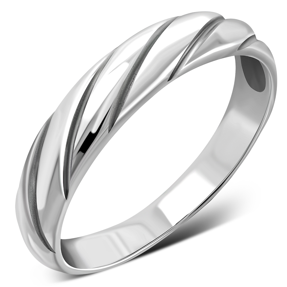 Simple Silver Band Ring