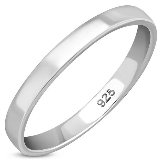 Classic 925 Sterling Silver High Polish Ring