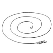0.93mm-Wide 45cm-Long | Sterling Silver Snake Link Chain