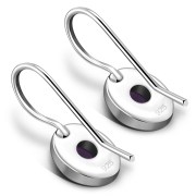 Amethyst Genuine Stone Earrings, e130