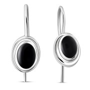 Black Onyx Earrings, e130