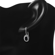 Black Onyx Earrings, e130