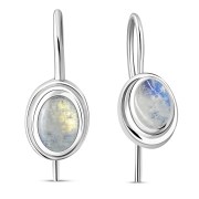 Rainbow Moonstone Earrings, e130