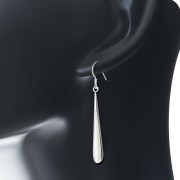 Mother of Pearl Long Drop Silver Earrings, e320
