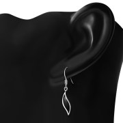 Black Onyx Silver Earrings, e330