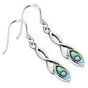 Abalone Celtic Knot Earrings - e385
