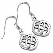 Celtic Knot Plain Silver Earrings, ep124
