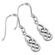 Small Celtic Knot Silver Earrings, ep145