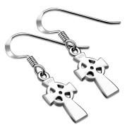 Cross Celtic Silver Earrings, ep146