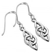 Tiny Silver Celtic Knot Earrings, ep153