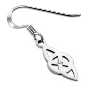 Tiny Silver Celtic Knot Earrings, ep153