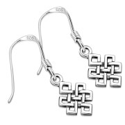 Plain Celtic Knot Silver Earrings, ep156 