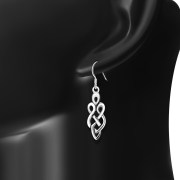 Sterling Silver Celtic Style Earrings, ep159