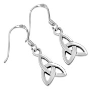  Celtic Trinity Knot Dangle Silver Earrings, ep163