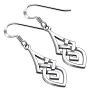 Sterling Silver Celtic style Trinity earrings, ep172