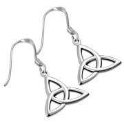 Silver Celtic Trinity Knot Earrings, ep182