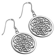 Celtic Knot Silver Earrings, Irish Jewelry, ep211