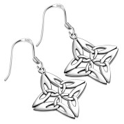 Sterling Silver Celtic Trinity Knot Earrings, ep239