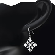 Sterling Silver Celtic Trinity Knot Earrings, ep239