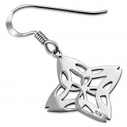 Sterling Silver Celtic Trinity Knot Earrings, ep239