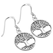 Celtic Tree of Life Silver Earrings, ep321