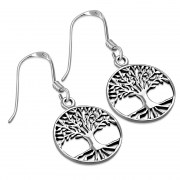 Celtic Tree of Life Silver Earrings, ep321