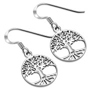 Celtic Tree of Life Silver Earrings, ep321