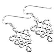 Celtic Knot Sterling Silver Earrings, ep329