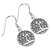 Tree of Life Sterling Silver Earrings, ep335