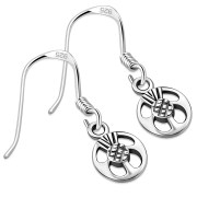 Scottish Thistle Sterling Silver Earrings - ep340
