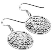 Flower of Life Silver Earrings - ep350h