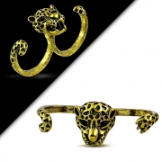 Fashion Tiger StretchableTwo Finger Double Knuckle Ring - FRA198