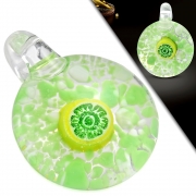 Fashion Boro Floral Implosion Lampwork Glass Bead Pendant - INP066