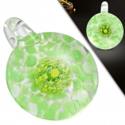 Fashion Boro Floral Implosion Lampwork Glass Bead Pendant - INP077