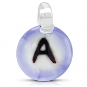 Fashion Boro Initial Letter A Implosion Lampwork Glass Bead Pendant - INP127
