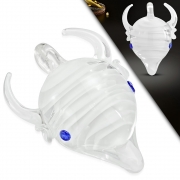 Fashion Boro Bull Head Implosion Lampwork Glass Bead Pendant - INP128