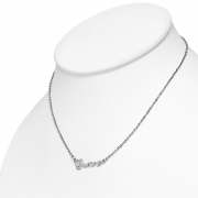 Stainless Steel Grace Name Personalized Charm Chain Necklace - MPV166
