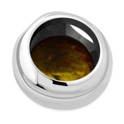 Baltic Amber Round Silver Pendant, p100