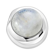 Rainbow Moonstone Round Silver Pendant, p100