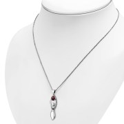 Garnet Goddess Silver Pendant, p283