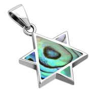 Abalone Star of David Pendant, p389