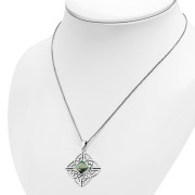 Abalone Shell Celtic Sterling Silver Pendant, p477