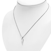 Mother of Pearl Triangle Silver Pendant, p508