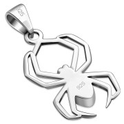 Mother of Pearl Spider Silver Pendant, p514