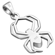 Black Onyx Spider Silver Pendant, p514