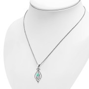 Turquoise Sterling Silver Pendant, p515