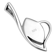 Abalone Oval Silver Pendant, p534