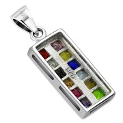 Small Silver Hoshen Pendant, p556