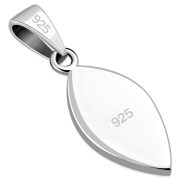 Abalone Drop Silver Pendant, p586